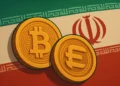 Legal use of cryptocurrencies in Iran — Bitcoin and crypto coins over the Iranian flag